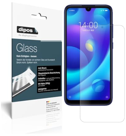 dipos 2x Displayschutzfolie 9H matt für Xiaomi Mi Play | Antireflex, entspiegelnd, bricht und splittert nicht, kein Echtglas, Anti-Shock, kratzfest, blasenfrei, selbstklebend