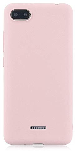 cuzz Kompatibel mit Xiaomi Redmi 6A Hülle Case Silikon Schutzhülle Handyhülle,Outdoor Stoßfest Schutzhülle Schmaler Telefonschutz,Staub und Scratch-Stoßfest-Pink
