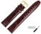 MARBURGER Uhrenarmband 20mm Leder Braun Gold Kroko (Caiman) Prägung Mit Naht - Montage Set 5292031000220