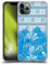 Head Case Designs Cyan Floral Blue Soft Gel Case Compatible With Apple iPhone 11 Pro Max