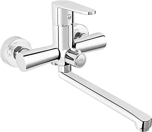 Saniworld Wandarmatur Armatur Wasserhahn Wand mit Anschluss Schlauch Brauseschlauch Schlauchanschluss