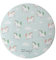 Tapis de Souris Mr Wonderful Rond et avec Un Dessin de Mini Licornes sur Fond Bleu Clair