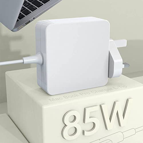 Compatible with Mac Book Pro charger 85W L-Tip Magnetic Connector, Mac Book Pro Power Adapter for Mac Book 13& 15 & 17inch, Mac power supply works with 45W/60W/85W