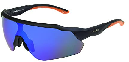 Ironman 2006 Shield Sport Sunglasses for Men, Metallic Navy, 69mm, Metallic Navy, 69 mm