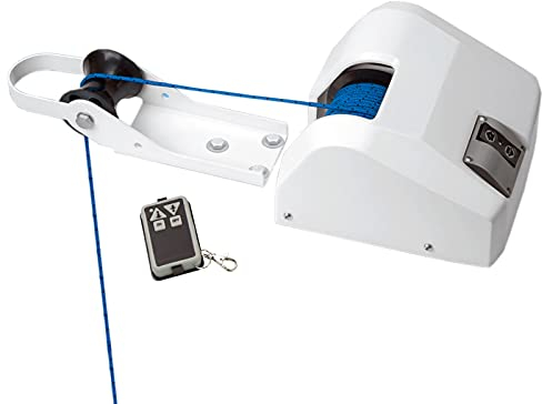 LENJKYYO 25LBS - Verricello elettrico da 12 V, con telecomando senza fili, per ancora fino a 25LBS