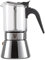 GRÄWE Caffettiera espresso in acciaio inox con caraffa in vetro per induzione e tutti i piani cottura, lavabile in lavastoviglie, 4 tazze, 160 ml