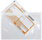 Supfive Lot de 100 porte-documents (Transparent DL 225 x 122 mm)