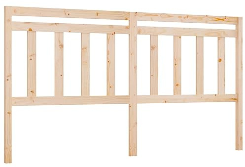 vidaXL Kopfteil Betthaupt Bettkopfteil für Bett Bettgestell Bettrahmen Holzbett Massivholzbett Schlafzimmer 206x4x100cm Massivholz Kiefer