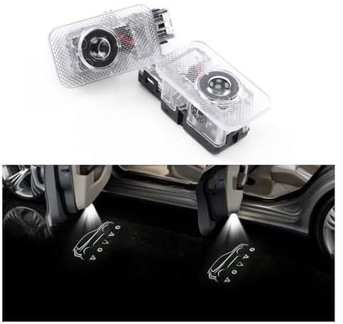 TAIKOO Doors Puddle Lights for Volvo XC90 XC60 XC40 S90 S60 V90 V60,Car Door Welcome Light Accessories,Car Door LED Light Logo Projector (Type B LOGO)