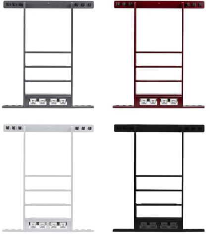 Automaten Hoffmann Bison Billard-Queue Wandhalter | Platzsparend, Wandmontage | In 4 Farben | Edles Design | Metall-Zählwerke