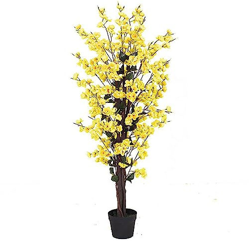 120cm Artificial Yellow Blossom Tree