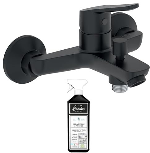 Mitigeur bain douche mural JACOB DELAFON Aimé noir + nettoyant