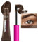 Tinted Brow Glue, Instant Eyebrow Styler Tinted Brow Gel, Shapes and Colours Eyebrows, Waterproof Brow Tint Gel with Brush, Long Lasting Brow Gel Tint for Fuller Looking Eyebrows(Espresso)