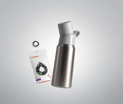 Generic Steel Bottle Silver 850ml + 3 vainas air-up