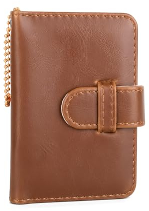 HIYQIN Mini album fotografico retrò con 28 tasche, adatto per Fujifilm Instax Mini Liplay 12 99 11 7s 8 8+ 9 40 90 SE EVO album fotografico con portachiavi, marrone