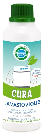 Cura Lavastoviglie 250ml - Ecologico, Azione Sgrassante e Igienizzante