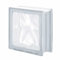 Vetromattone ondulato trasparente, mattone vetrocemento chiaro lucido 19x19x8 cm - 10 pezzi (Trasparente)