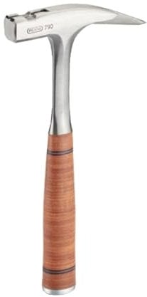 PICARD Marteau de couvreur n° 790 + Mini BlackGiant® + autocollant | Poids total 950 g | Surface rugueuse | Support de clou magnétique | Protection contre la corrosion | Manche en acier avec poignée