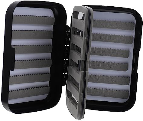 EXHUMKY Angeln Box Köder Doppel Schicht Tackle Lagerung Kompakte Einfach Zu