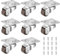 8 STK 12mm Mini Möbelrollen Kleine Lenkrollen, 360 Grad Transportrollen Kugelrollen für Möbel Rollen Kleine Möbelräder Bockrollen Rollräder für Tisch Kabinett Wagen, mit Zubehör