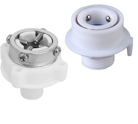 FACAIIO Quick Connect Waschmaschinen-Zulaufrohr-Adapter, 2 Stück, Stahlkopf-Schlaucharmaturen für Waschmaschine