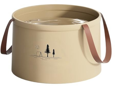 Seau rétractable – Bidon avec poignée, récipient d'eau léger à haute densité | Lavage pour le nettoyage du jardinage, lavabo portable pour le camping, la pêche, le jardinage, le lavage de voiture