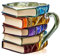 Painted Book Mug, Novelty Reading Coffee Cup, Creative 3D Books Stack Shaped Cups, Colorful Book-Themed Designs Resin Mug for Literature Lovers Books Lovers Teachers Home Office Decoration