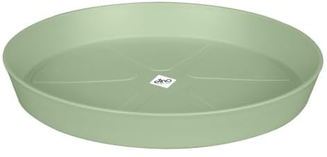 elho Loft Urban Untersetzer Rund 41 - Untersetzer für Außen & Zubehör - Ø 41.0 x H 5.2 cm - Grün/Pistazien Grün