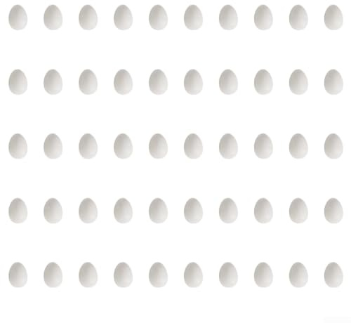 Plastsimulerade duvägg med vattenkärna för kläckningsträning och häckningsstimulering vit 4 cm (50 st)