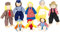 Biegepüppchen Bauernfamilie Art.-Nr. SO 305