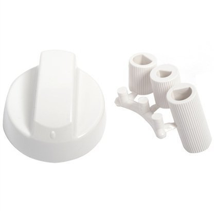 Blanc Bouton de réglage universel pour cuisinières Fours et plaques