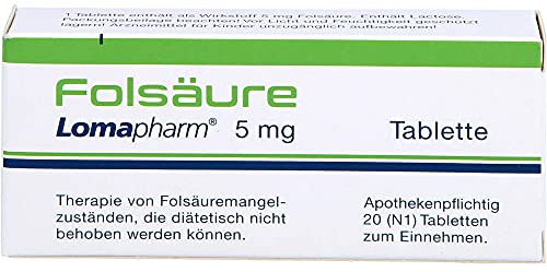FOLSÄURE LOMAPHARM 5 mg Tabletten 20 St