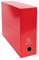 Exacompta 89925E Packung mit 5 Transferboxen Iderama aus laminiertem Karton, robust und strapazierfähig, 24 x 32 cm, Ideal für Ihre Dokumente in Format DIN A4, Rücken 90mm, rot, 5 Stück