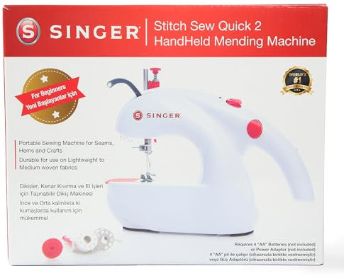 Singer Stitch Sew Quick 2, metal, color blanco