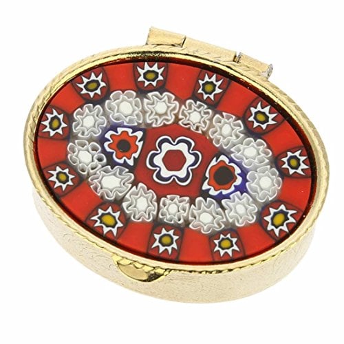 Murano Millefiori Kleine Pillendose - Oval