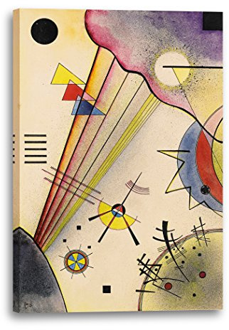 Leinwand (60x80cm): Wassily Kandinsky - Deutliche Verbindung (1925)