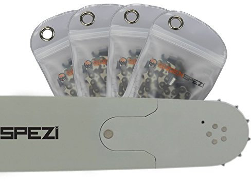 60cm Sägenspezi Schwert-Set Solid Drive mit 4 Vollmeißelketten 3/8 84TG 1,5mm passend für Husqvarna 575XP