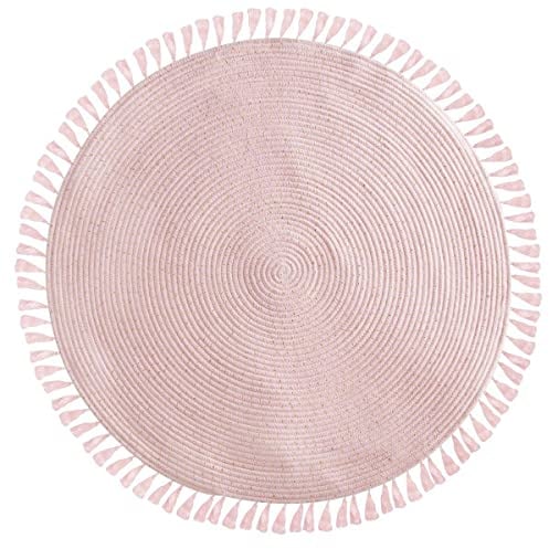 Atmosphera - Tapis Enfant Lulu - Lurex - Rose D90 cm