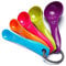 Cucchiai dosatori, colori misti, cucchiai da cucina Set da 5 per misurare ingredienti secchi e liquidi