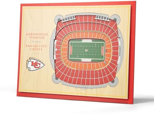 YouTheFan NFL StadiumViews 3D-Wandkunst, 5-lagig, 43 x 33 cm
