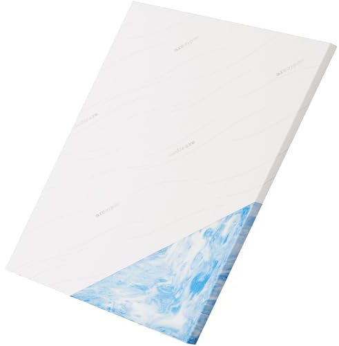 SW Bedding Topper 200x200cm Premium Gelschaum - extra anpassungsfähig mit Memory-Effekt - Handarbeit aus Deutschland - erholt Aufwachen Weiß