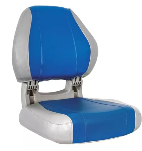 Oceansouth Sirocco Folding Boat Seat (Grey/Blue) Oceansouth Sirocco Klappbarer Bootssitz (Grau/Blau) boot bench angeln sofa er boots zubehör gaming chaiselongue bootszubehör bootssitz angel