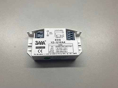 3AAA Electronic Ballast ECG YZ-121EAA 1 x 6W / 8W / 13W / 14W / 21W ECG YZ-121EAA Vorschaltgerät D116 G5 2G7 G24q GR10q