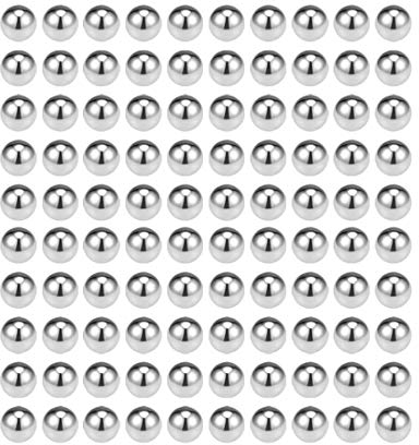 sourcing map Lagerkugeln G200 Präzisionskugeln 2mm 5mm aus 304 Edelstahl 3,5 mm (200 Stück)