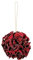 Posiwio Kugel zum Hängen Hortensie in Bordeaux D13 cm + 17 cm Hänger