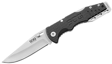 SOG Unisex – Erwachsene Salute Mini Taschenmesser, Grau, 18 cm