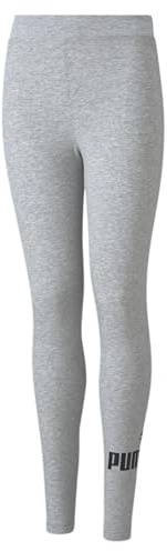 PUMA Mädchen Essentials Logo Leggings 140Light Gray Heather