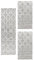 HomebyHome Bettumrandung Schlafzimmer 3 teilig Teppich Grau-2 - Waschbarer Bettumrandung Teppich Läufer Set Extra Flauschig Bettvorleger Schlafzimmer Bettset:2 St. 80x150 cm | 1 St. 80x250 cm