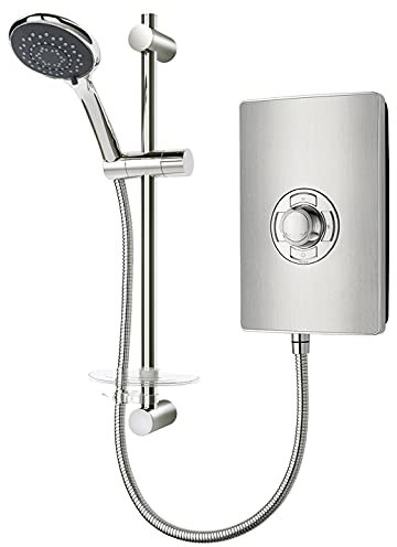Triton Style 3 8.5kW Electric Shower - Brushed Steel (Aspirante, Collection 2)