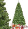 COSTWAY 180cm/225cm Künstlicher Weihnachtsbaum, Tannenbaum mit Metallständer, Christbaum 928/1346 Spitzen PVC Nadeln, Kunstbaum Weihnachten Klappsystem grün (225cm)